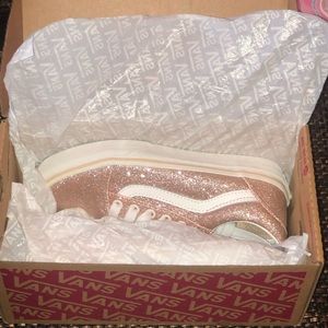 New in box Vans (Glitter) Brazin Sand